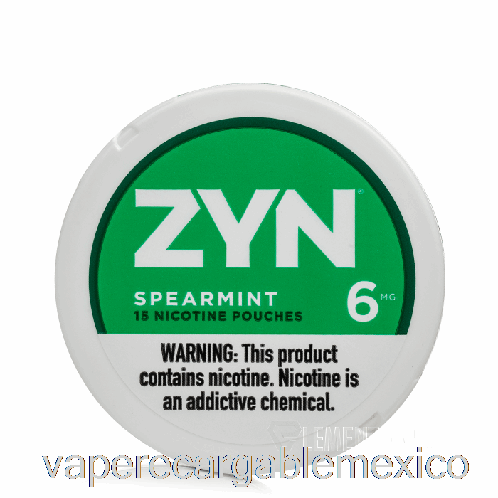 Vape Recargable Zyn Bolsas De Nicotina - Menta Verde 6 Mg